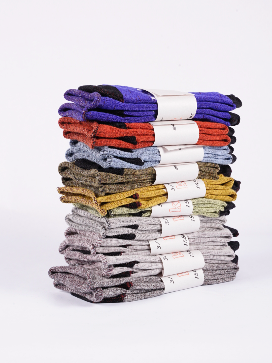 flatknit crew assorted 10 pack (house selection) (small/medium)