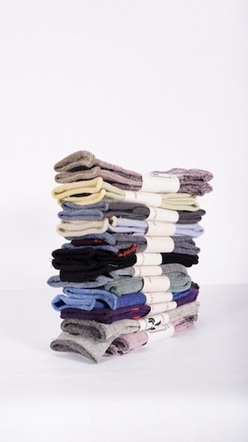 flatknit crew [roll-top] assorted 12 pack (house selection) (small/medium)
