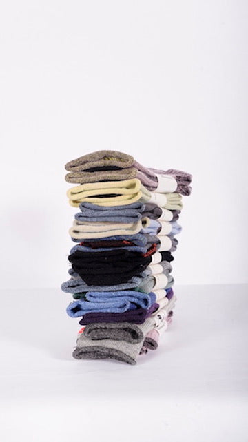 flatknit crew [roll-top] assorted 12 pack (house selection) (small/medium)