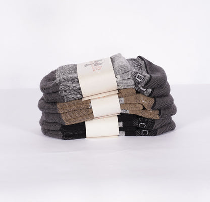 DANES CHOICE 3 pack lux 120n heavy wt half crew (one size Med/large+ 8-13)