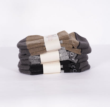 DANES CHOICE 3 pack lux 120n heavy wt half crew (one size Med/large+ 8-13)